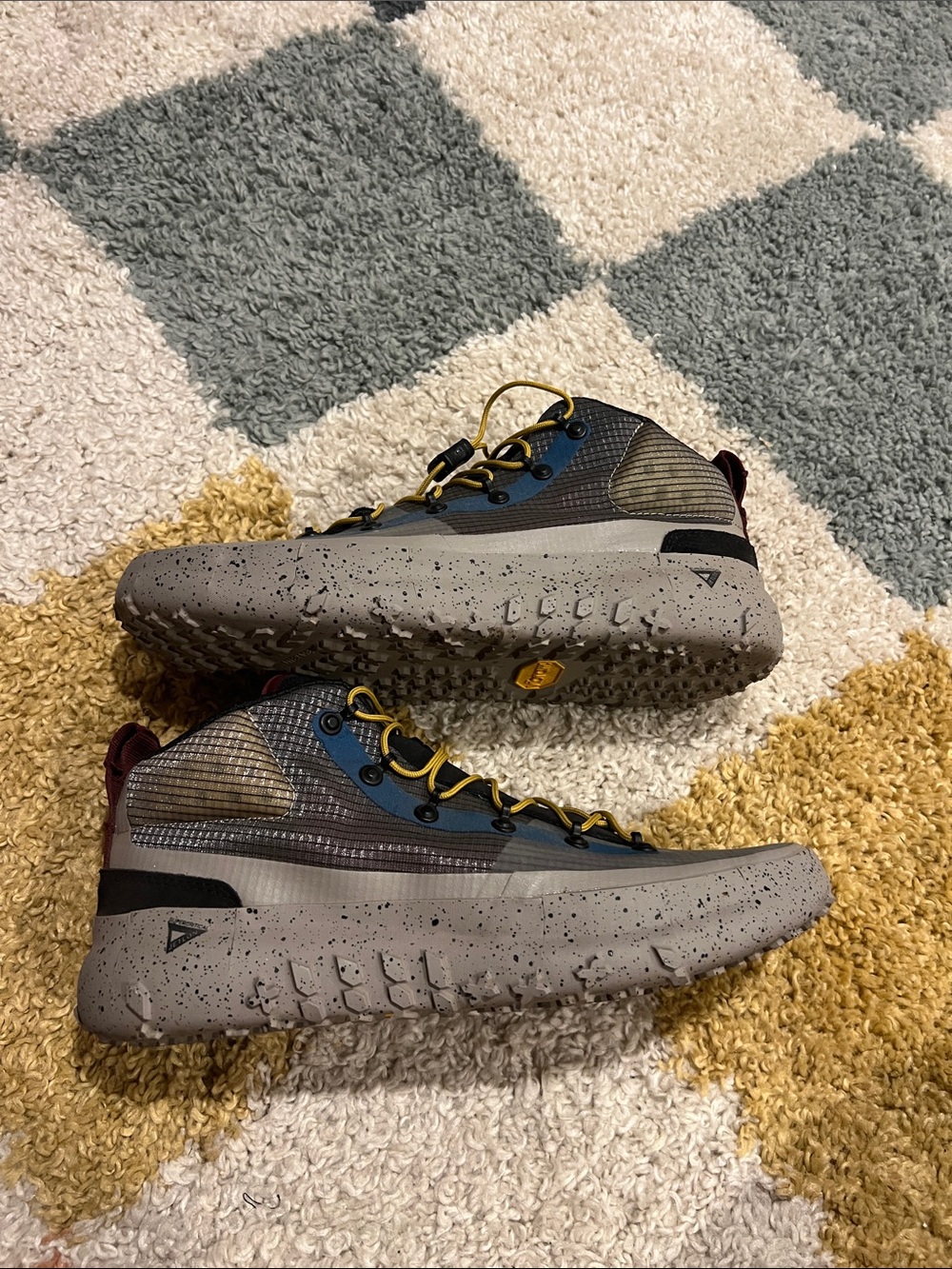 Brandblack Sansin Gray and Burgundy Hybrid Hiking Shoe - Picture 8 of 10